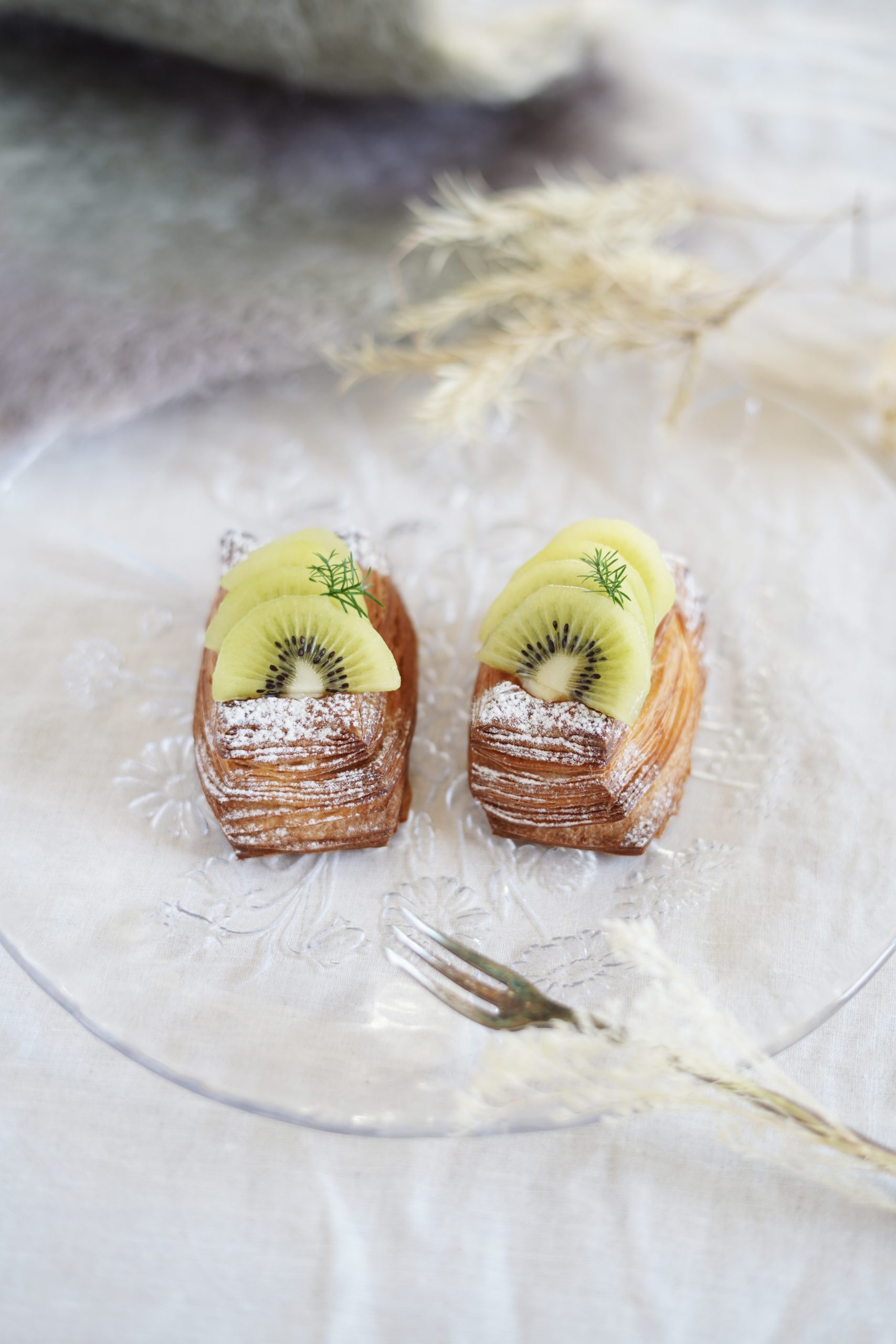 キウイのデニッシュ（2時間で作れるデニッシュ）