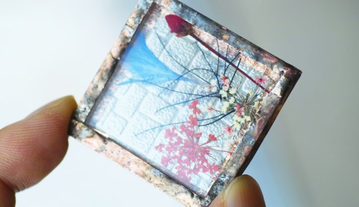 ハコミドリによる植物標本のワークショップ画像