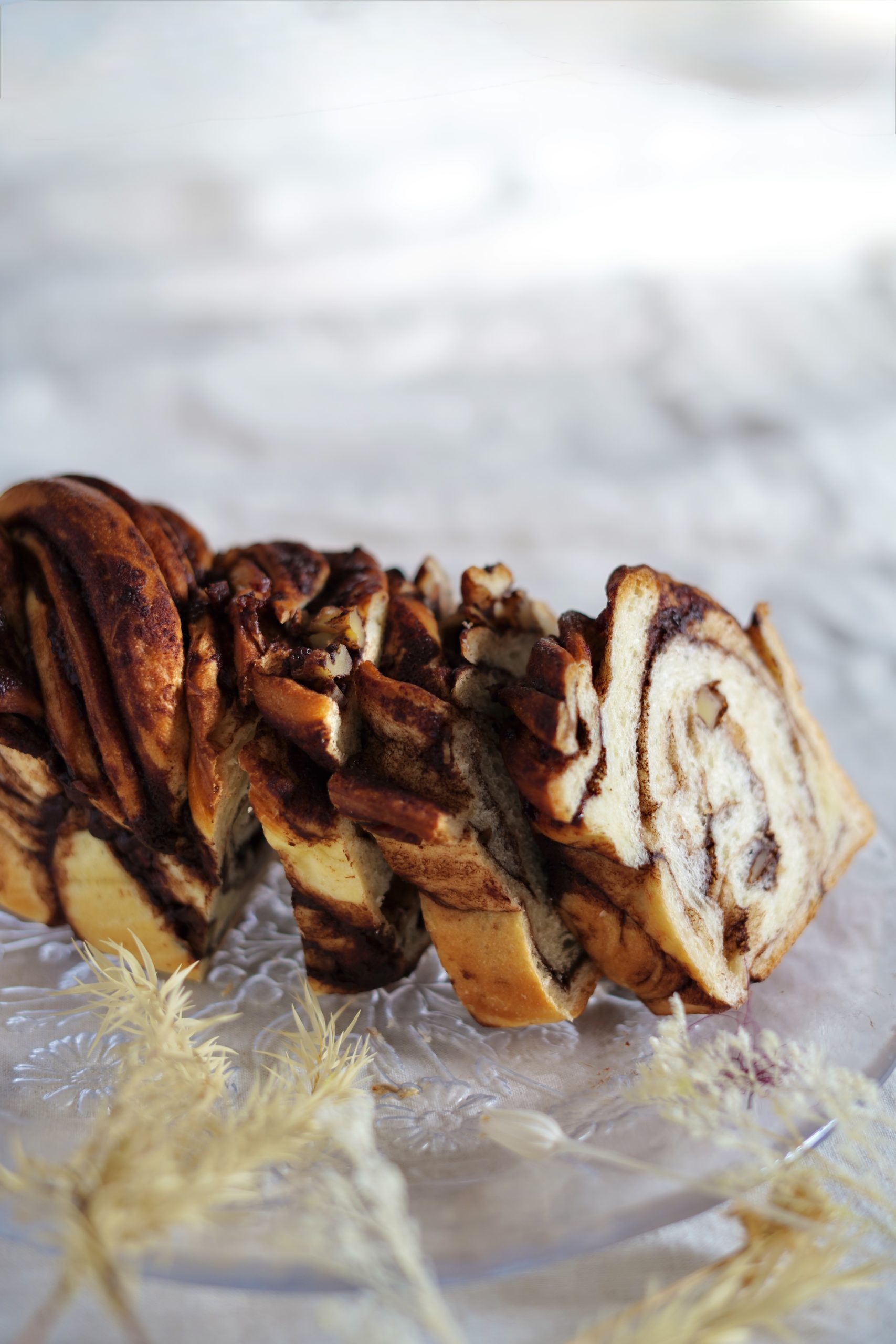 チョコレートバブカをスライスしました