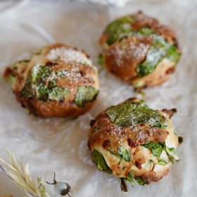 小松菜のダブルチーズブール