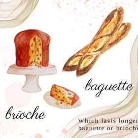 ブリオッシュとバゲットどっちが長持ちしますか？ Which lasts longer, baguette or brioche?